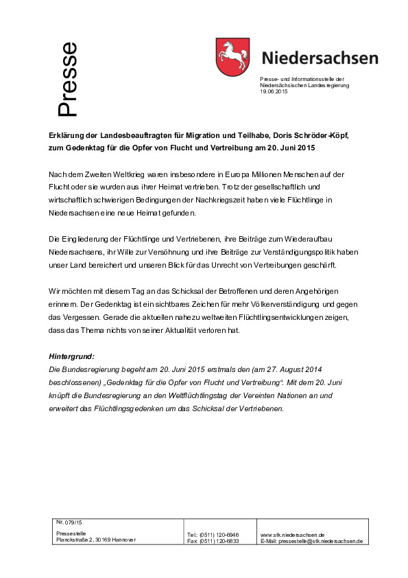 thumbnail of 079-Erklärung Schröder-Köpf zum Thema Flucht und Vertreibung